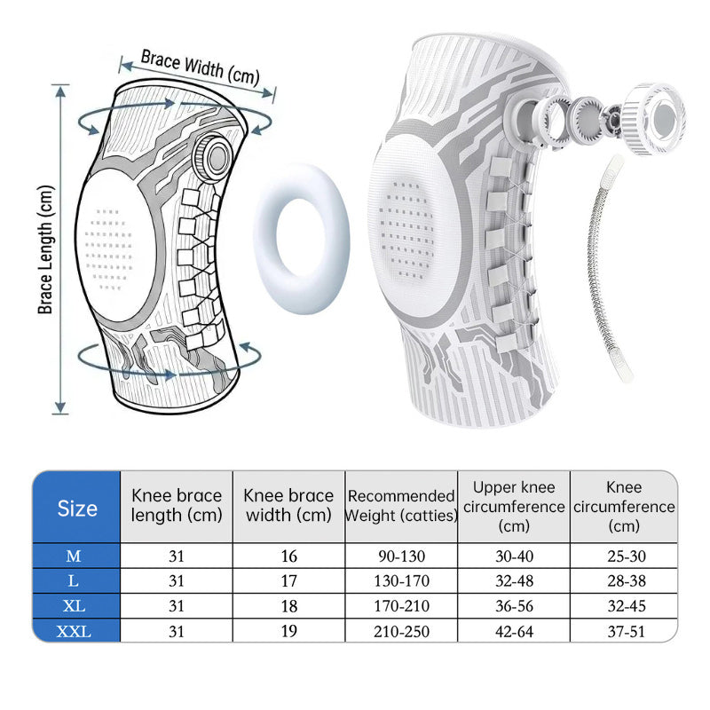 Adjustable Knee Brace with Patella Gel Pad & Side Stabilizers