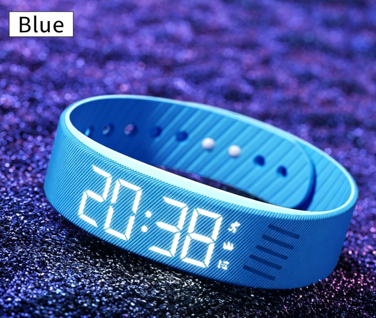 Sport Smart Watch – Step Counter, Vibration Alarm & Waterproof Digital Bracelet