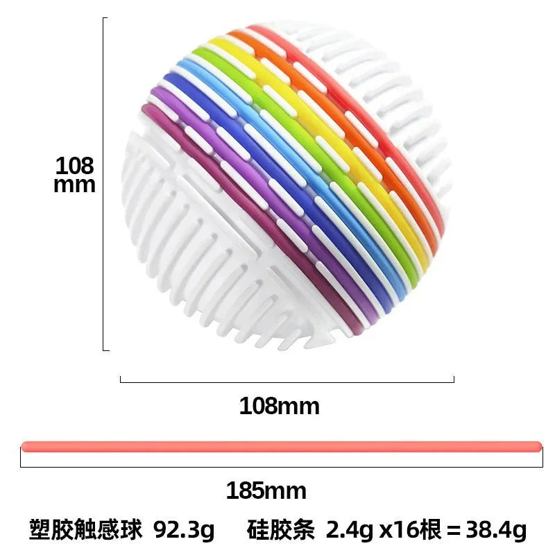 Sensory Activity Ball Fidget Toys with 16 Rods ADHD, Autism, Anxiety Stress Relief Sensory Fidget Board Ball for Kids Adults
