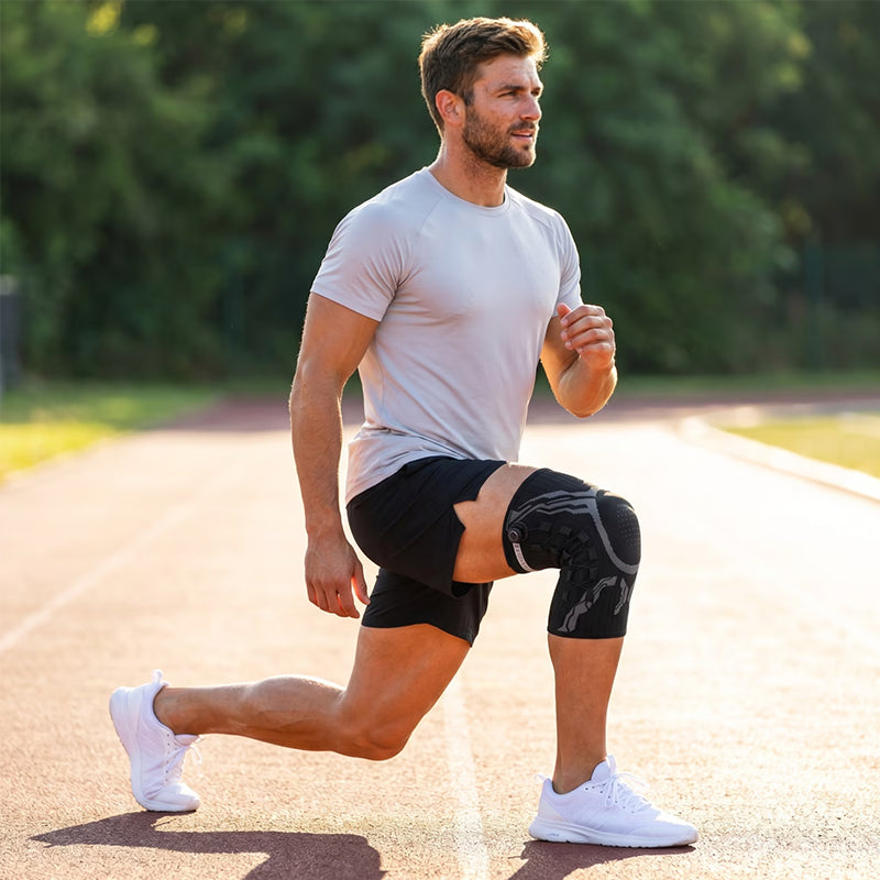 Adjustable Knee Brace with Patella Gel Pad & Side Stabilizers