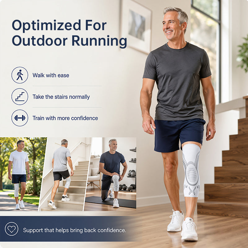 Adjustable Knee Brace with Patella Gel Pad & Side Stabilizers