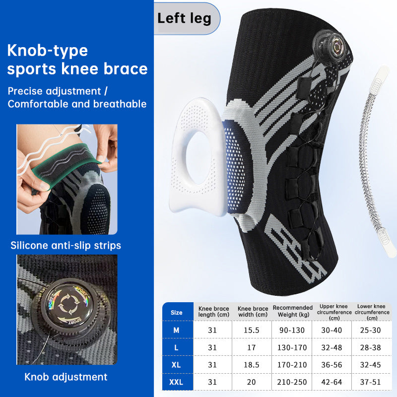 Adjustable Knob Knee Brace – Compression Support for Sports & Daily Use