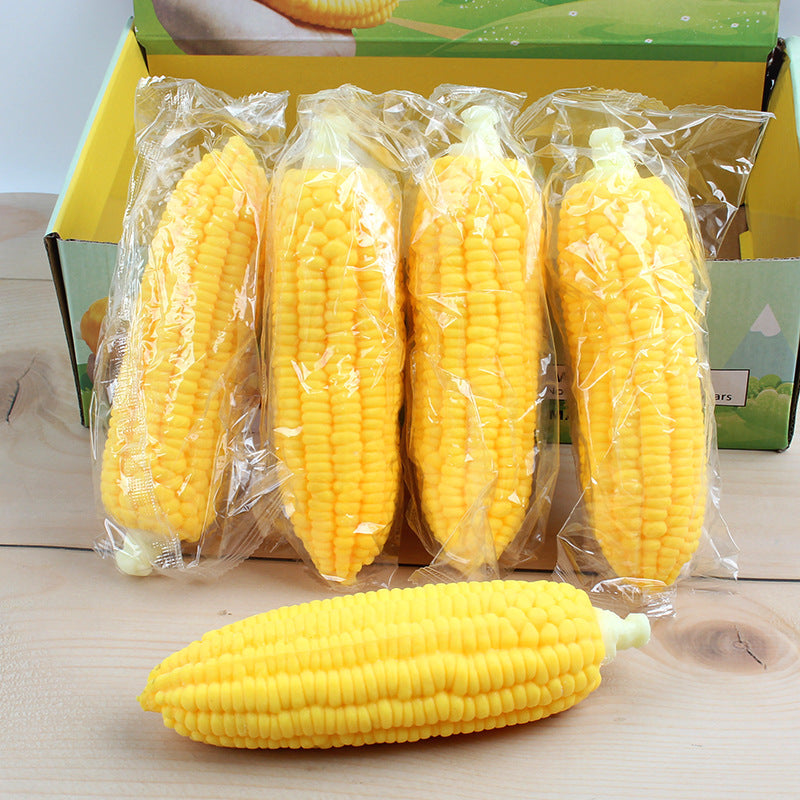 Squishy Corn Stress Relief Toy – Soft TPR Sensory Fidget Squeeze