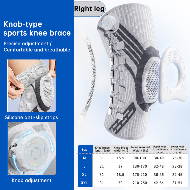 Adjustable Knob Knee Brace – Compression Support for Sports & Daily Use