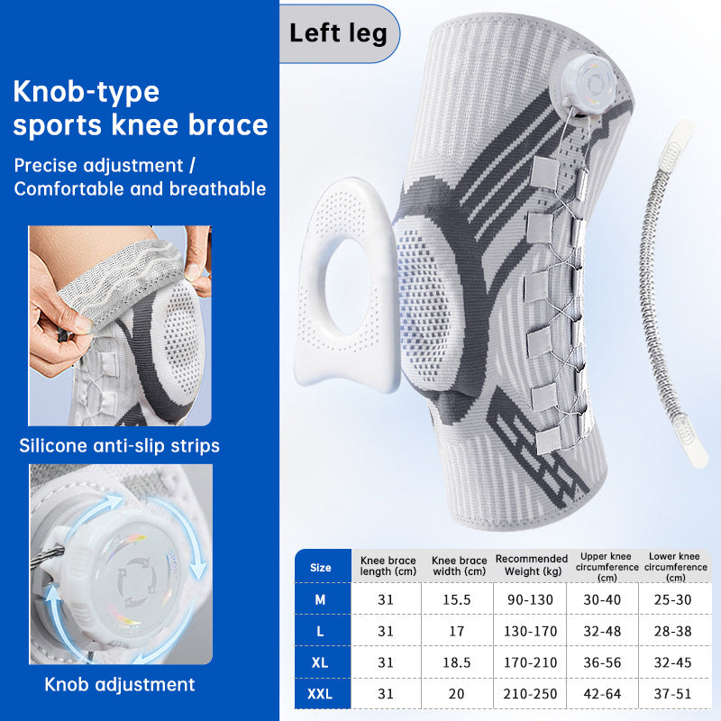 Adjustable Knob Knee Brace – Compression Support for Sports & Daily Use