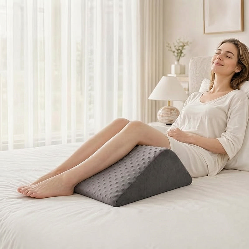 Foam Wedge Pillow Set – Leg Elevation & Back Support for Sleep