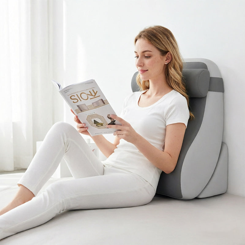 Large Memory Foam Reading Pillow – Adjustable Bed Backrest for Gaming, TV & Work