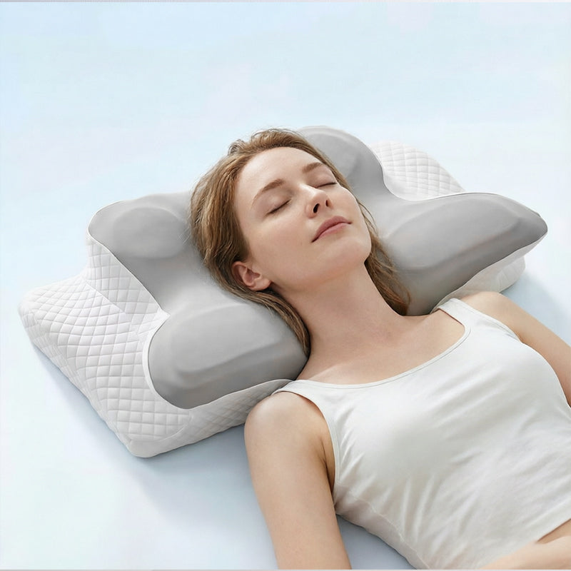Cooling Memory Foam Pillow – Slow Rebound Viscoelastic Cushion