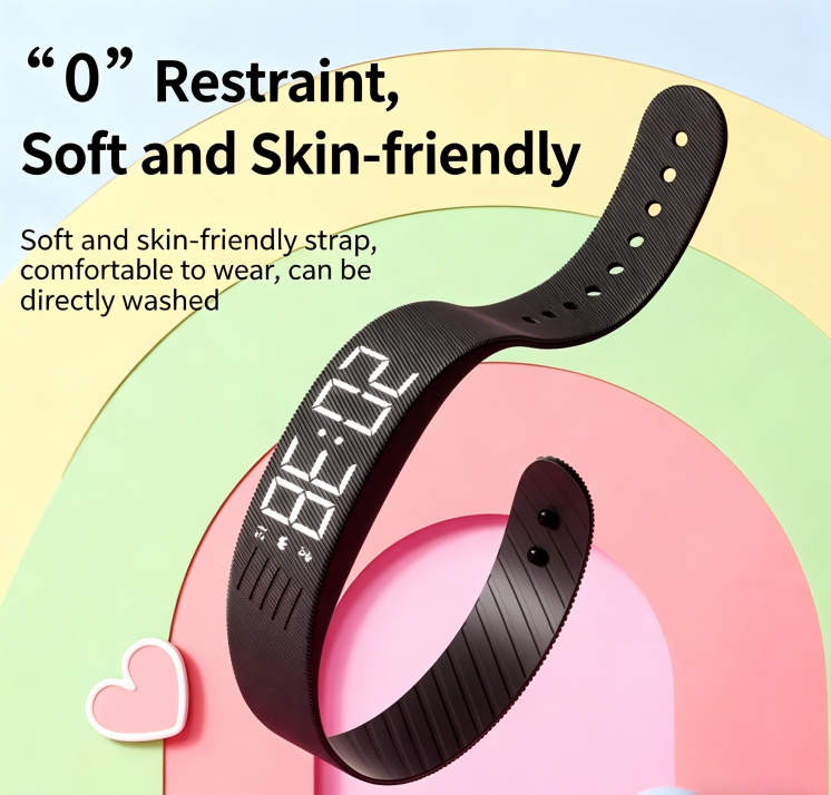 Sport Smart Watch – Step Counter, Vibration Alarm & Waterproof Digital Bracelet