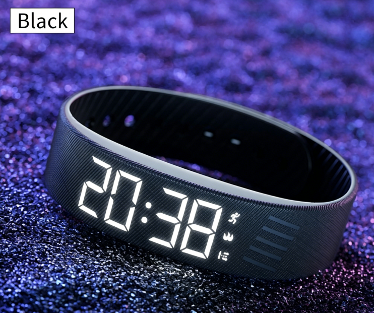 Sport Smart Watch – Step Counter, Vibration Alarm & Waterproof Digital Bracelet