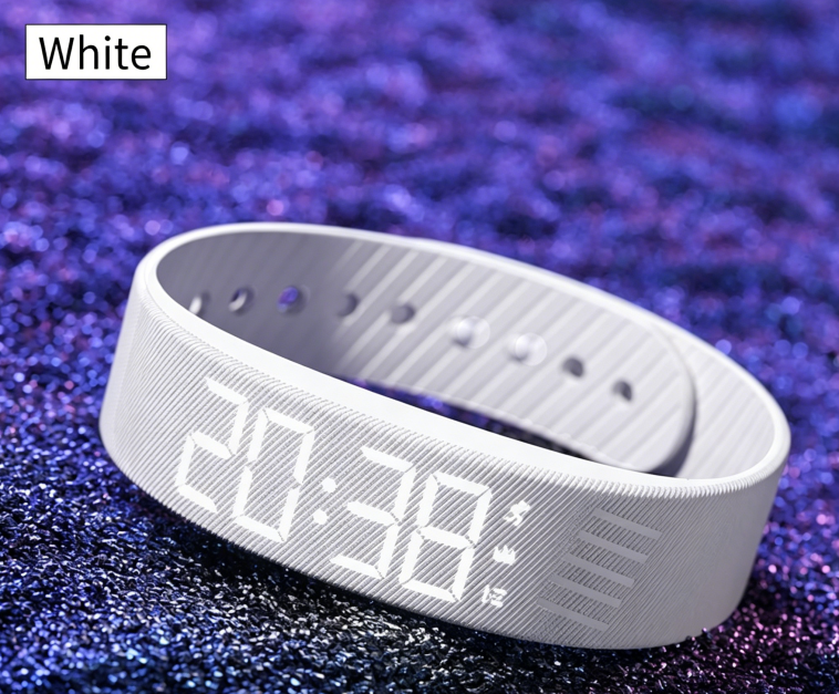 Sport Smart Watch – Step Counter, Vibration Alarm & Waterproof Digital Bracelet