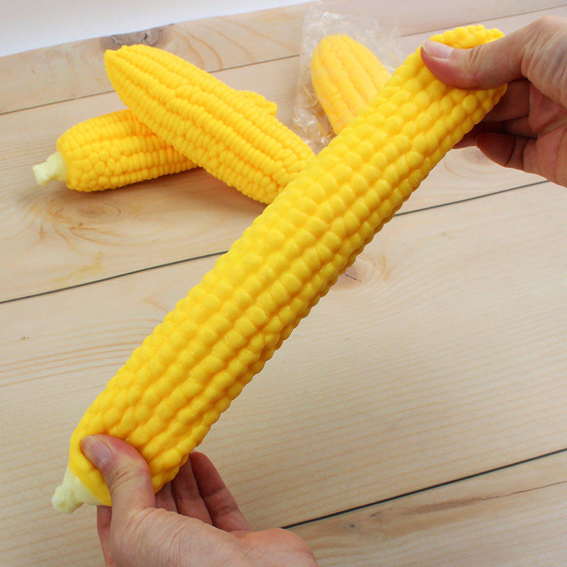 Squishy Corn Stress Relief Toy – Soft TPR Sensory Fidget Squeeze