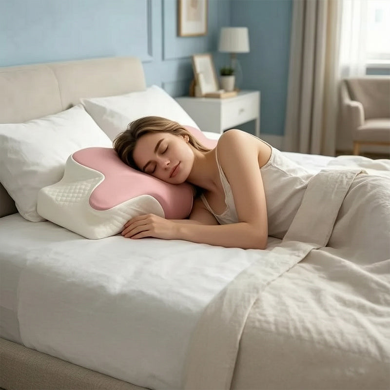 Cooling Memory Foam Pillow – Slow Rebound Viscoelastic Cushion