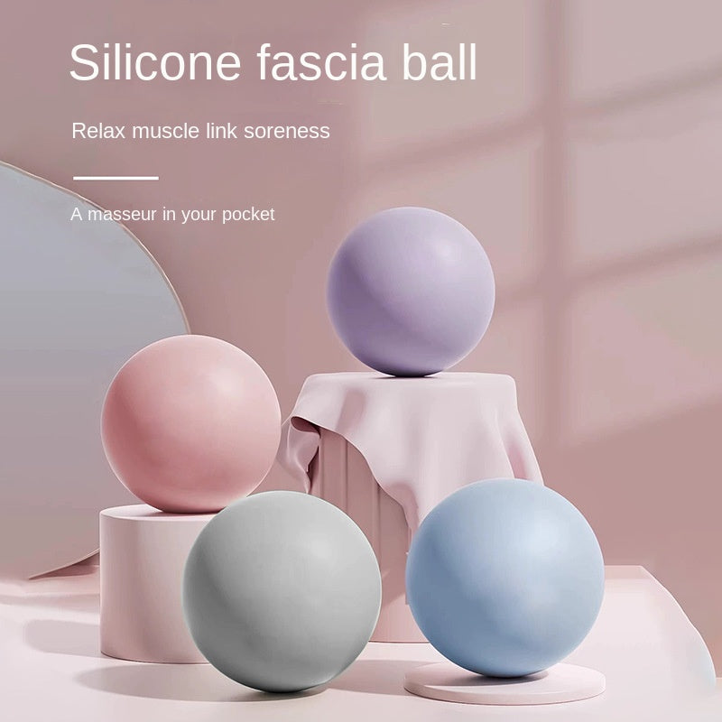 Silicone Yoga & Fascia Massage Ball – Pilates, Foot & Neck Relief