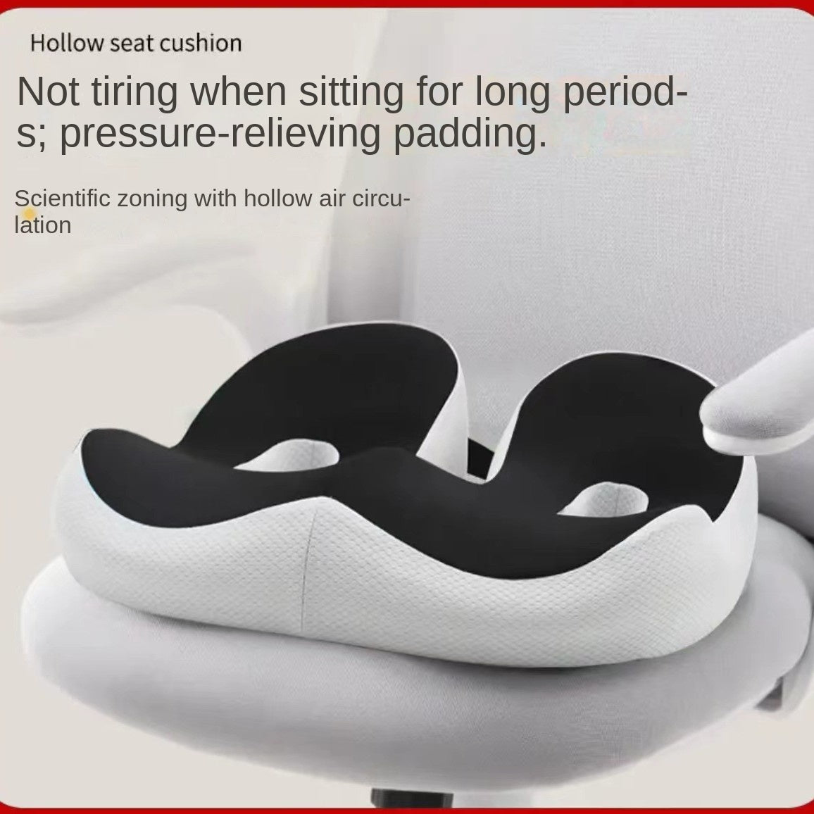Memory Foam Seat Cushion – Breathable Office Chair Cushion for Long Hours