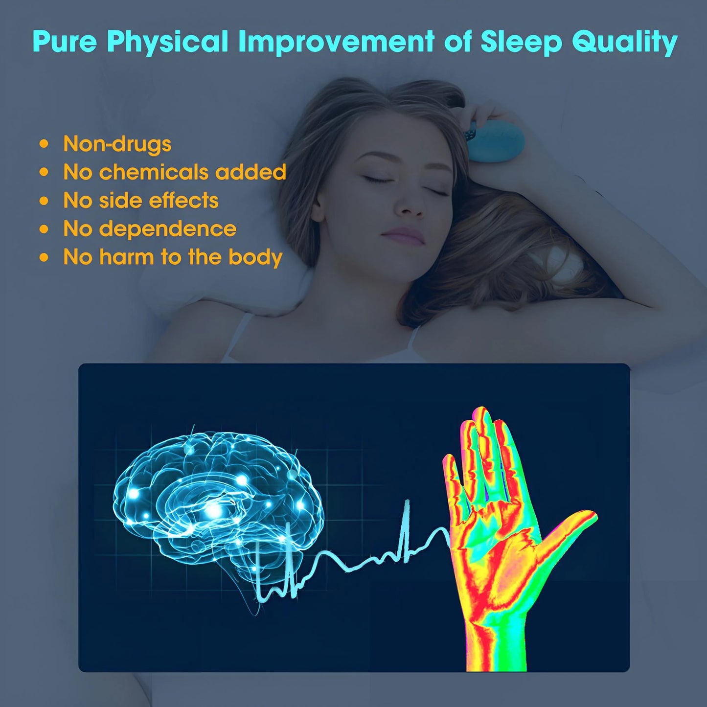 Smart Sleep Aid Device – EMS Micro-Current Insomnia & Anxiety Relief