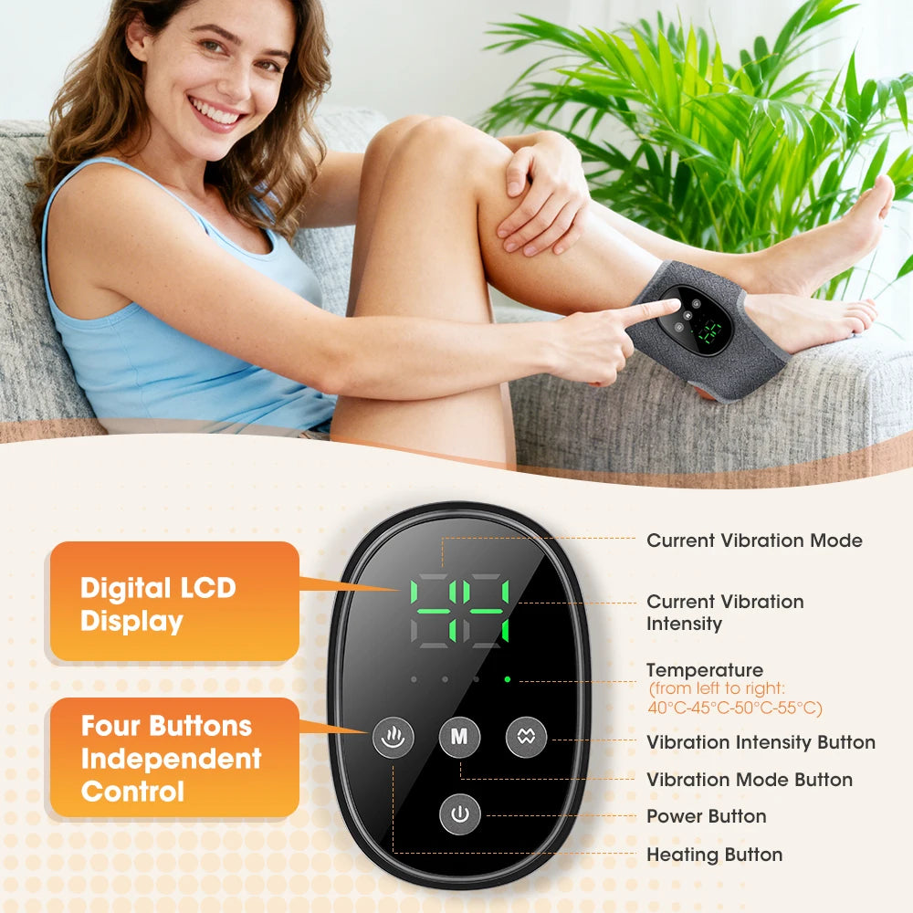 Electric Heating Wrist Guard Vibration Massage Hot Compress Wrist Brace Ankle Wrap Hand Foot Protector Rechargeable Wristband
