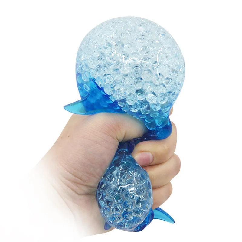 Squishy Shark Stress Balls Dolphin Squeeze Ball Stretchy Stress Squish Ball Sea Animal Squeeze Squishy Toys for Kids Adults