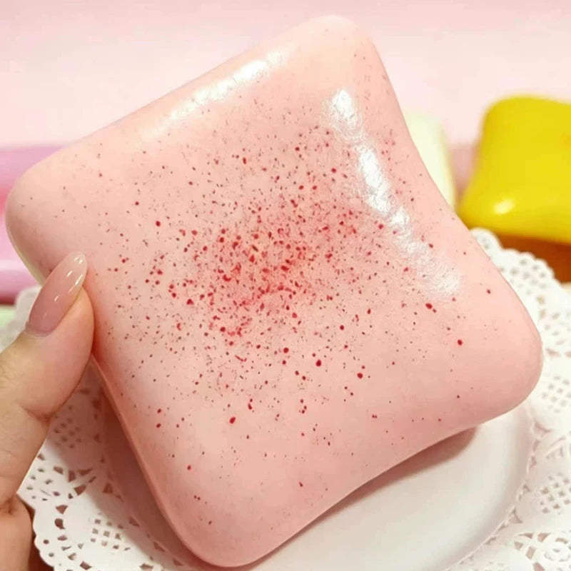 1T-Bread Butter Squishy Slow Rising Squishy Stress Balls Stress Relief Fidget Toys Party Favor Gift  Adult Stress Relieving Toys