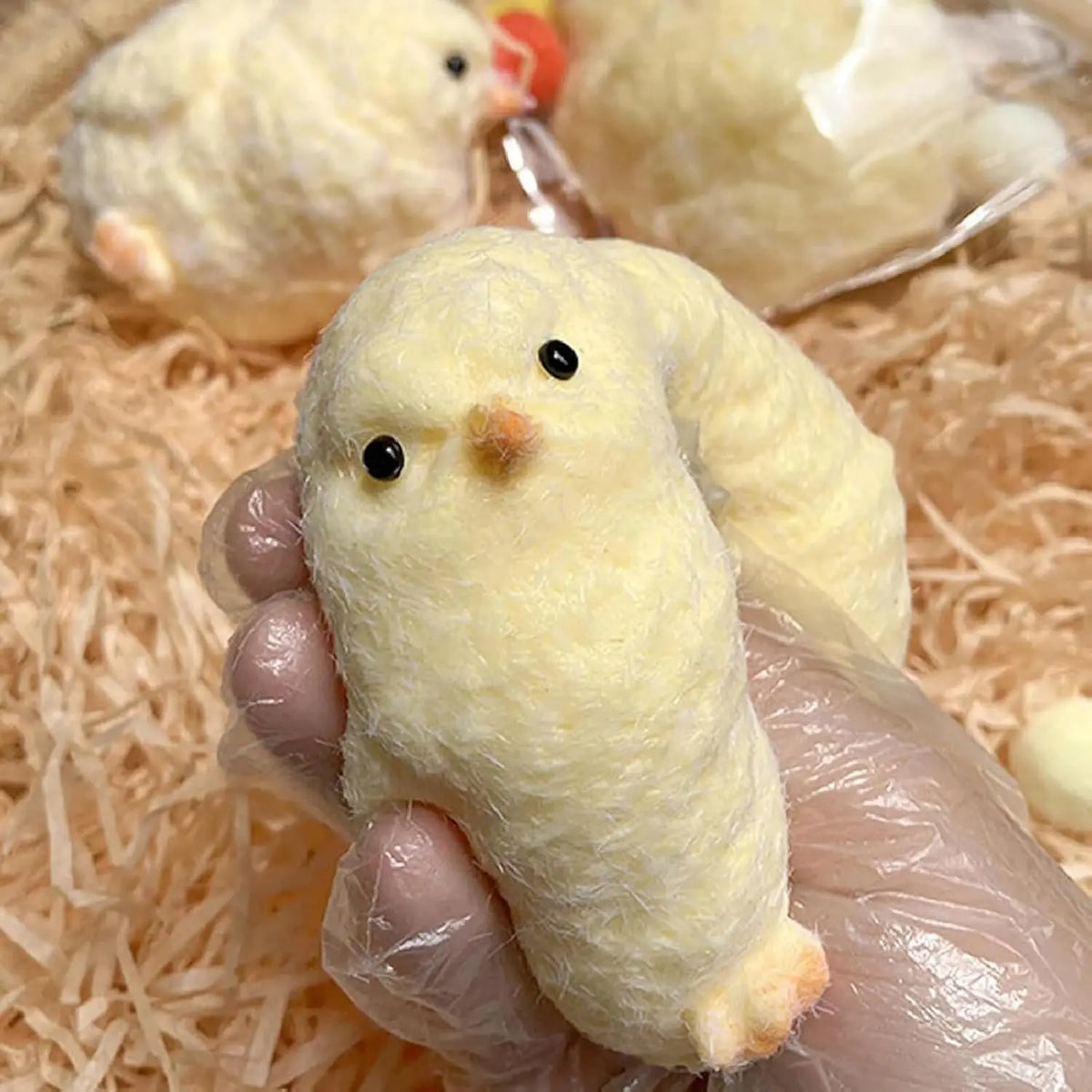 Handmade Chick Squishy Toys Ultra Soft Squishy Fidget Toys Silicone Pinch Entertainment Games for Children Christmas Gifts