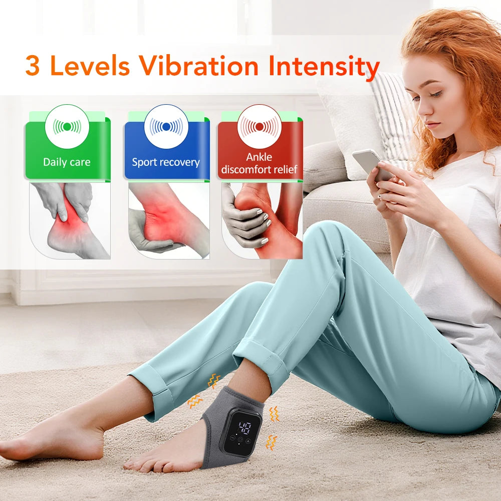 Electric Heating Wrist Guard Vibration Massage Hot Compress Wrist Brace Ankle Wrap Hand Foot Protector Rechargeable Wristband