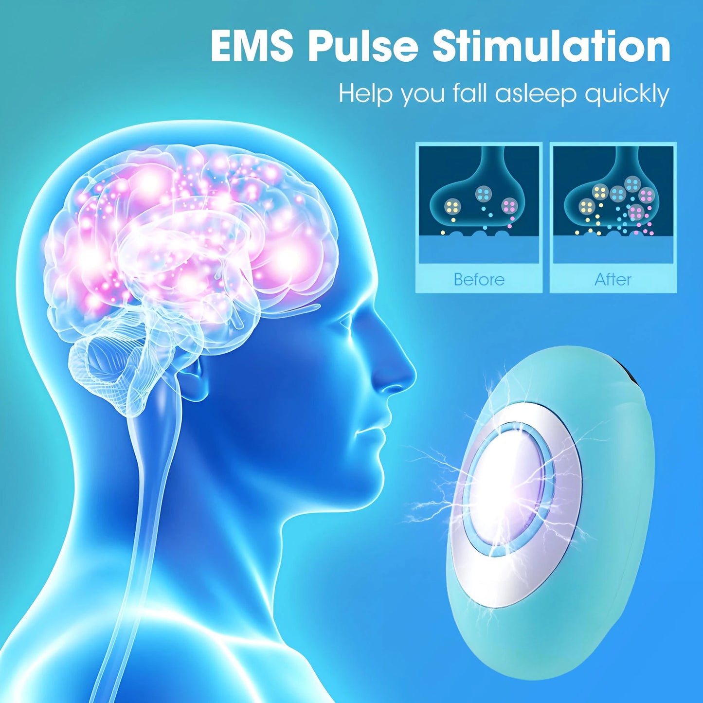 Smart Sleep Aid Device – EMS Micro-Current Insomnia & Anxiety Relief