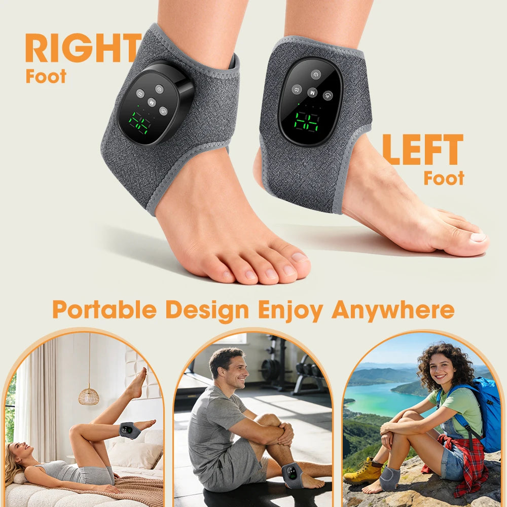 Electric Heating Wrist Guard Vibration Massage Hot Compress Wrist Brace Ankle Wrap Hand Foot Protector Rechargeable Wristband