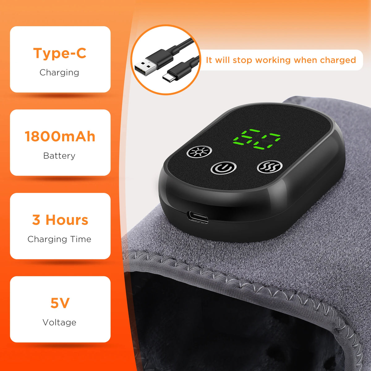 Electric Heating Wrist Guard Vibration Massage Hot Compress Wrist Brace Ankle Wrap Hand Foot Protector Rechargeable Wristband