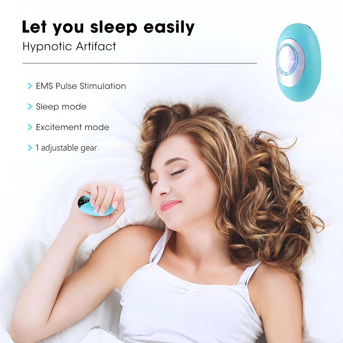 Smart Sleep Instrument Anxiety Relief Neuro Sleep Nerves Insomnia Soothe Device Healthy Pulse Stimulation Hand Held Sleeping
