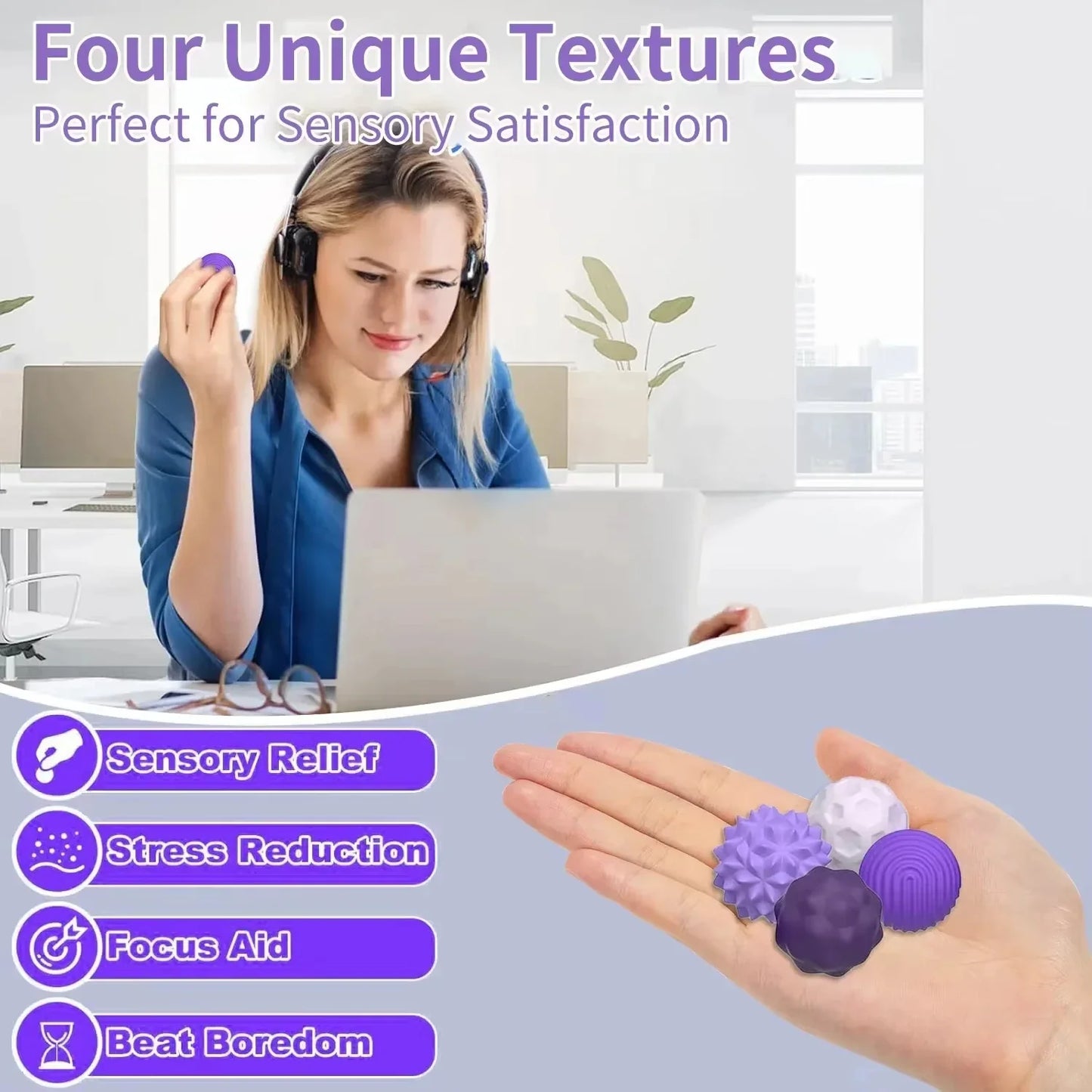 Magnetic Silicone Sensory Balls | Fidget Toy for Anxiety and ADHD Relief