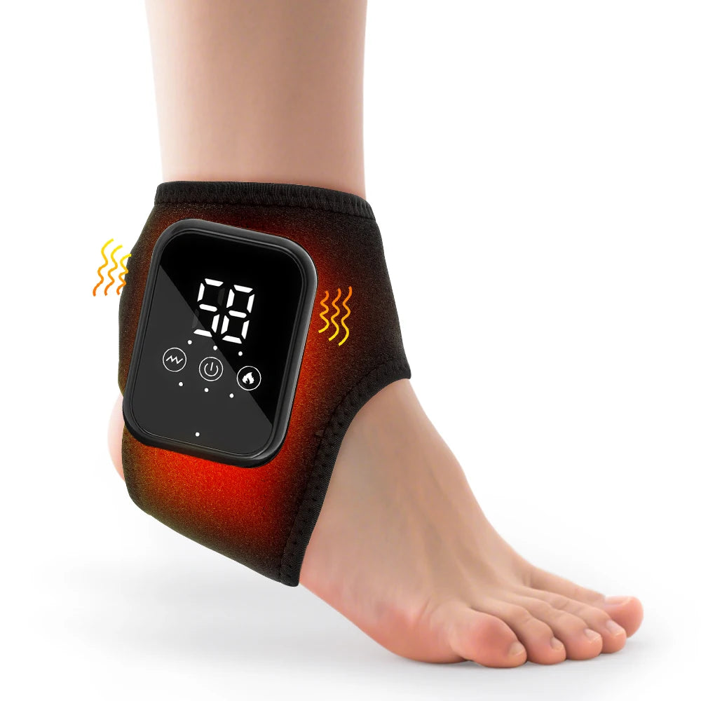 Electric Heating Wrist Guard Vibration Massage Hot Compress Wrist Brace Ankle Wrap Hand Foot Protector Rechargeable Wristband