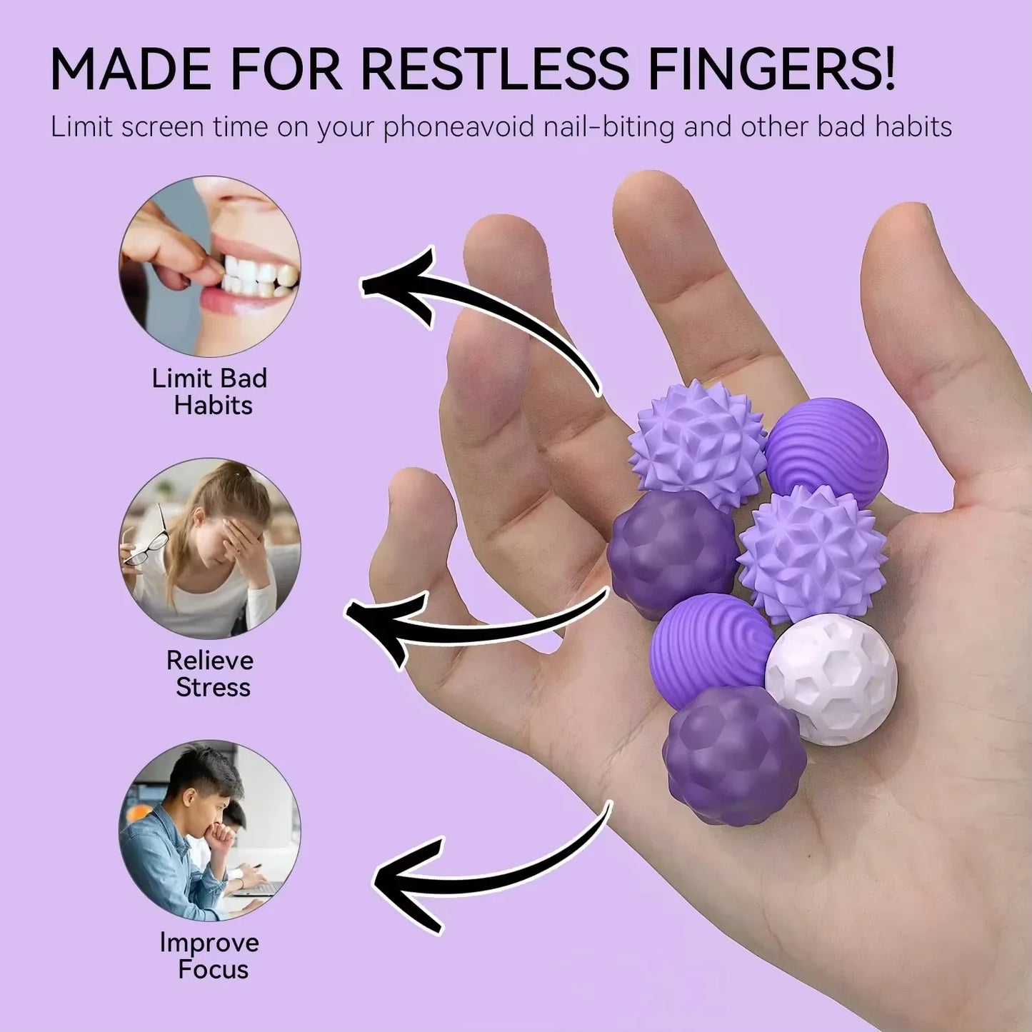 Magnetic Silicone Sensory Balls | Fidget Toy for Anxiety and ADHD Relief