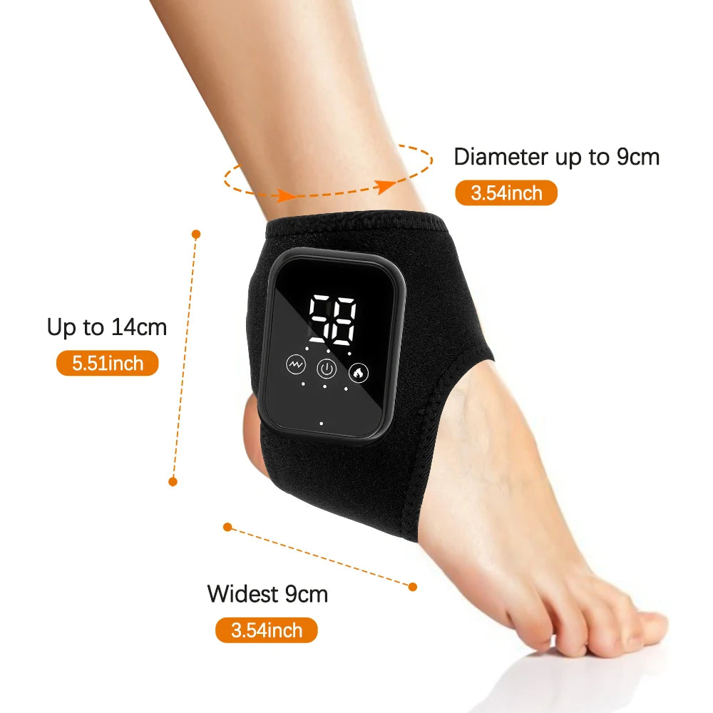 Electric Heating Wrist Guard Vibration Massage Hot Compress Wrist Brace Ankle Wrap Hand Foot Protector Rechargeable Wristband