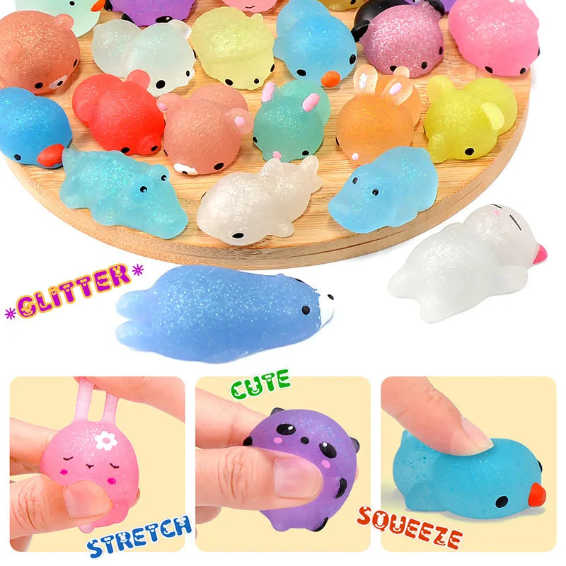 NEW Mochi Squishies Kawaii Anima Squishy Toys For Antistress Ball Squeeze Party Favors  Stress Relief Toys For Birthday