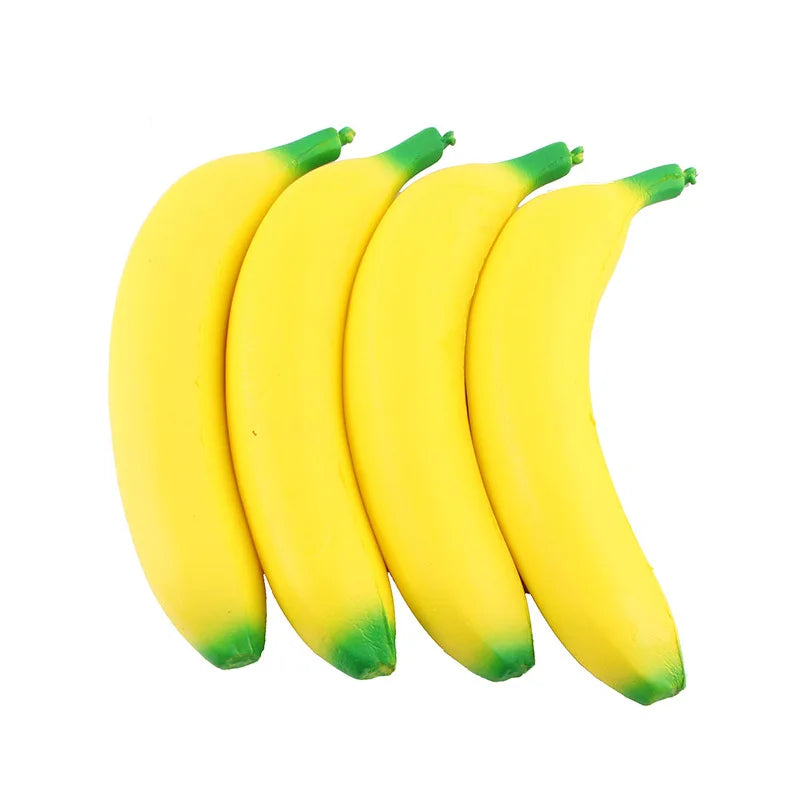 1/8PCS Banana Squishy Toys Stress Relief Slow Rebound Fidget Toys Banana Stress Ball Squeeze Toy Party Favors Classroom Prizes