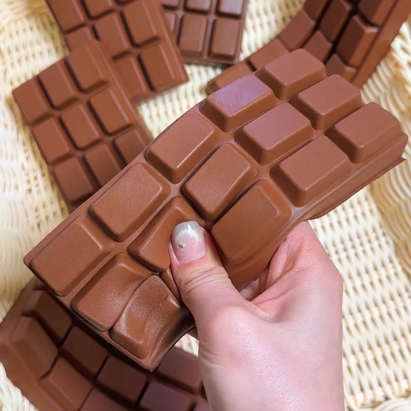 Soft Chocolate Squishy Toys Slow Rebound Squeeze Squishy Anti-stress Fidget Toy Stress Relief Autism Gift Decompression