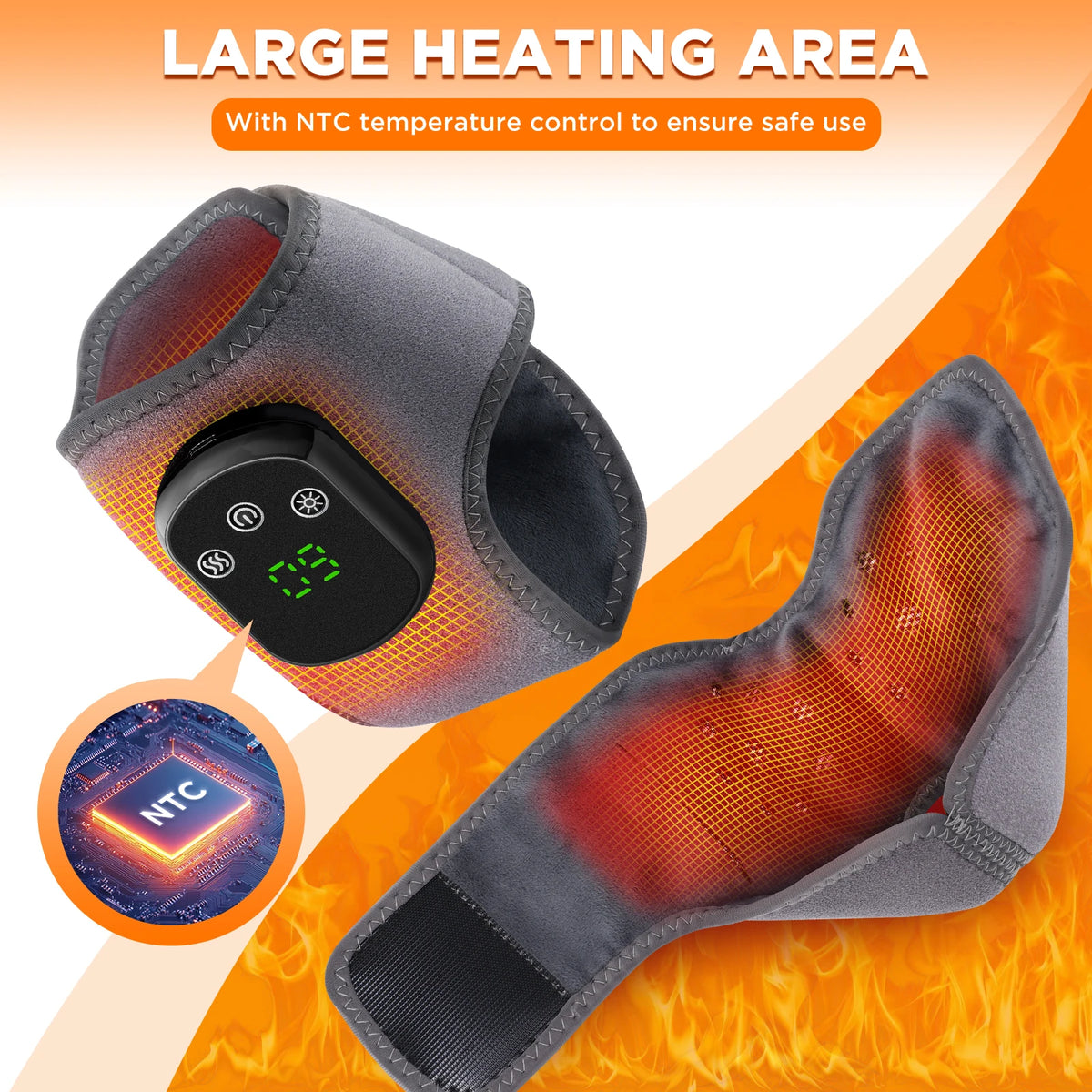 Electric Heating Wrist Guard Vibration Massage Hot Compress Wrist Brace Ankle Wrap Hand Foot Protector Rechargeable Wristband
