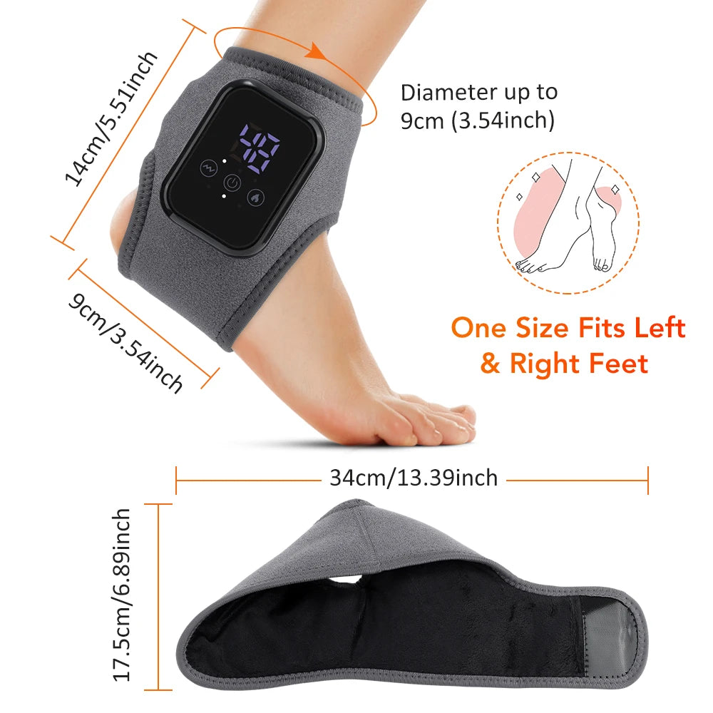 Electric Heating Wrist Guard Vibration Massage Hot Compress Wrist Brace Ankle Wrap Hand Foot Protector Rechargeable Wristband